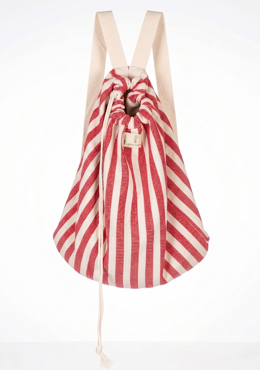 2-in-1 Turkish Cotton Beach Towel Backpack, Quick-Dry Peshtemal Travel Bag, Sand Free