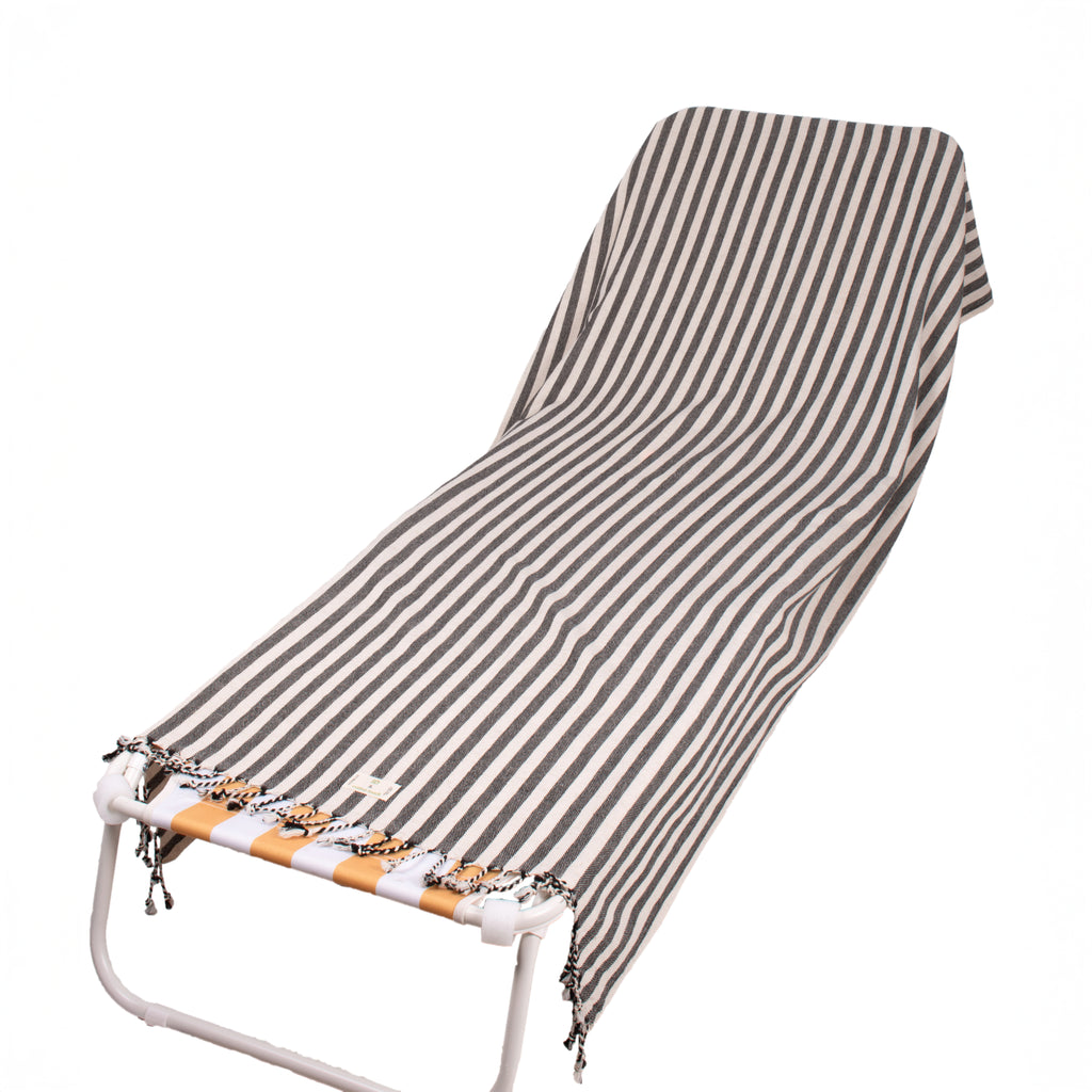2-in-1 Turkish Cotton Beach Towel Backpack, Quick-Dry Peshtemal Travel Bag, Sand Free